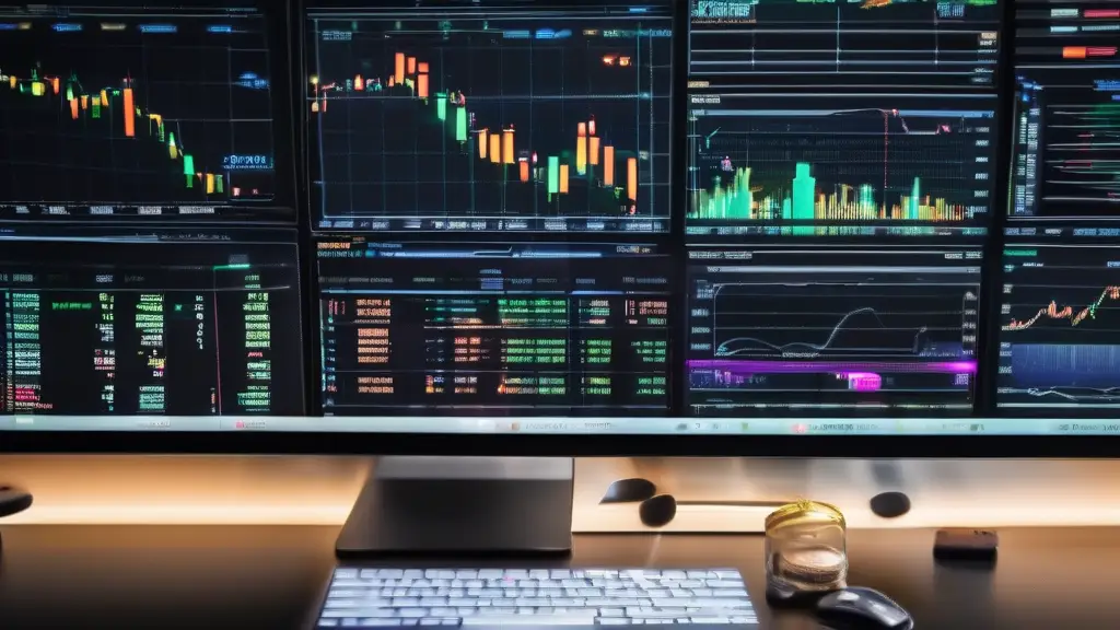 Forex trading charts representing prop trading.