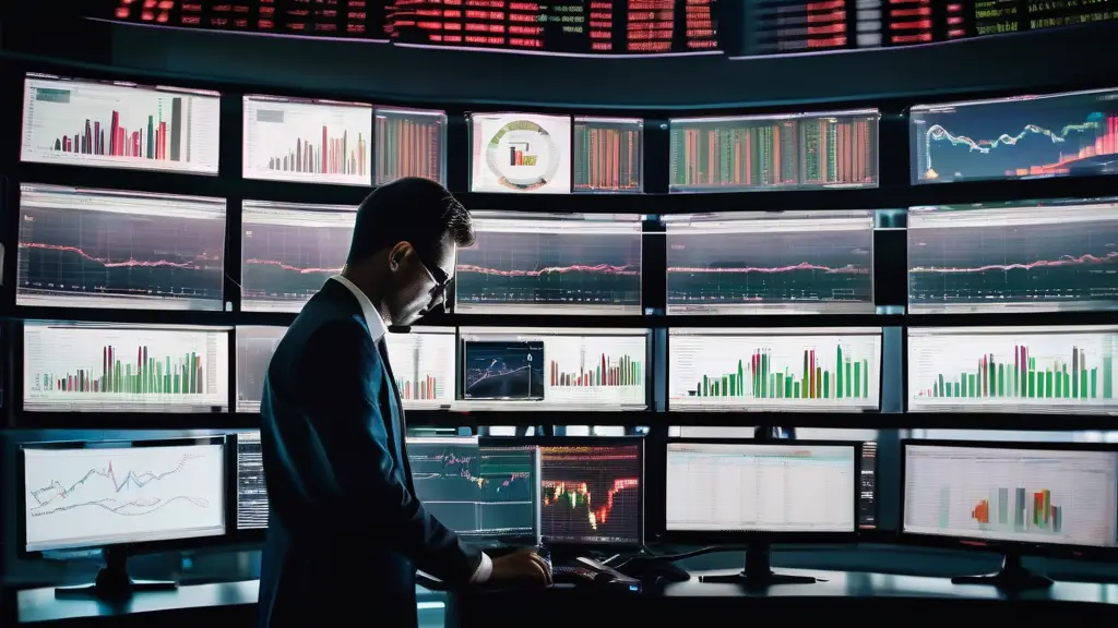 Professional trader analyzing charts for prop trading firms