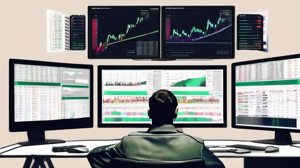 Trader analyzing stock charts for swing trading with prop firms